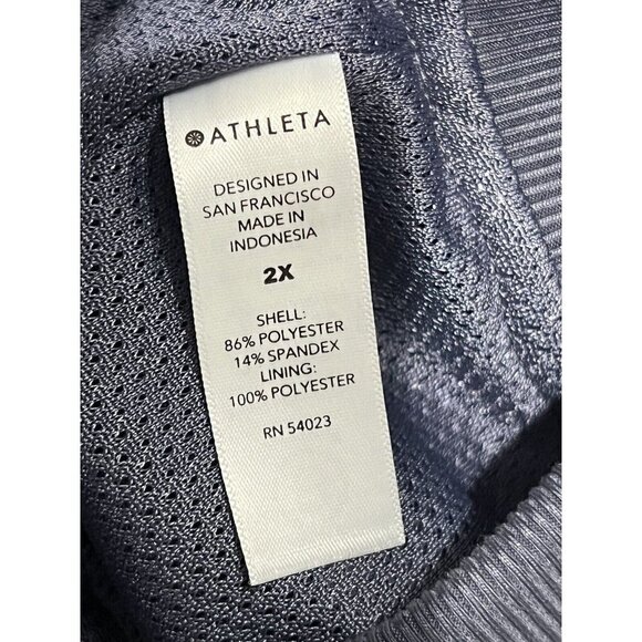 Athleta Brooklyn Bomber Jacket, Leopard Medieval Violet SIZE 2X - Picture 12 of 13